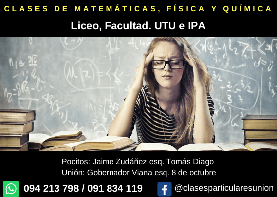 profesor de matematica, profesores de matematica, profesor particular para liceo, profesor de quimica, profesor particular cerca, profesor particular montevideo
